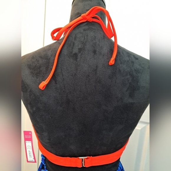 NWT Xhilaration Red Bikini Swim Suit Top  Size XL(12-14) - Picture 3 of 5